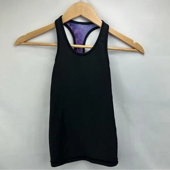 Ivivva by Lululemon Girls Galaxy Print Racerback Tank Top Purple Blue Size 6 - Picture 6 of 6